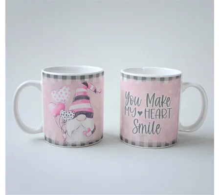You make my heart smile mug