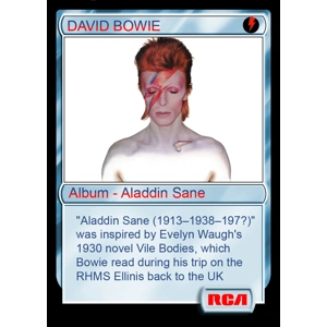 David Bowie Aladdin Sane Foil Trading Card