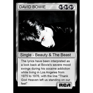 David Bowie Beauty & The Beast (Single) Foil Trading Card