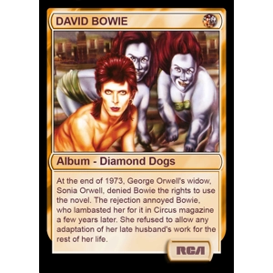 David Bowie Diamond Dogs Foil Trading Card