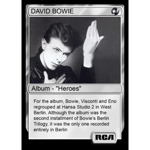 David Bowie Heroes Foil Trading Card