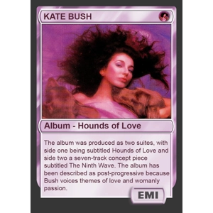 Kate Bush Hounds of Love Foil Trading Card