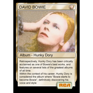 David Bowie Hunky Dory Foil Trading Card