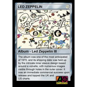 Led Zeppelin Led Zeppelin 3 Foil Trading Card