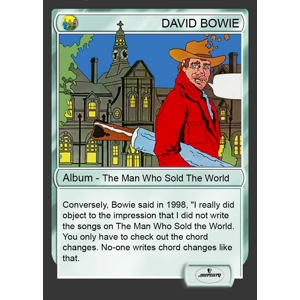 David Bowie The Man Who Sold The World Foil Trading Card