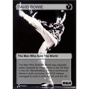 David Bowie The Man Who Sold The World (RCA) Foil Trading Card
