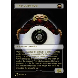 Rick Wakeman No Earthly Connection Foil Trading Card