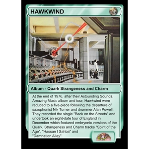 Hawkwind Quark, Strangeness & Charm Foil Trading Card