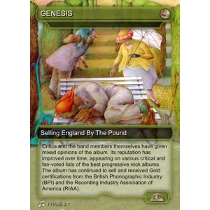 Genesis Selling England By The Pound Foil Trading Card