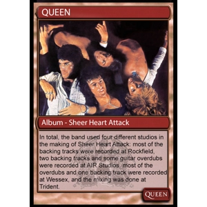Queen Sheer Heart Attack Foil Trading Card
