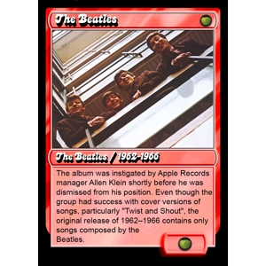 The Beatles 62-66 Foil Trading Card