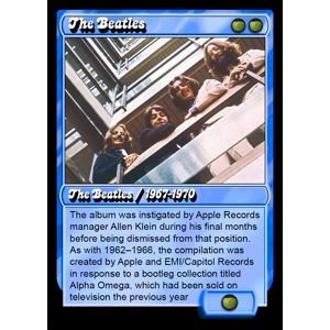 The Beatles 67-70 Foil Trading Card