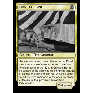 David Bowie The Gouster Foil Trading Card