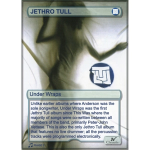 Jethro Tull Under Wraps Foil Trading Card