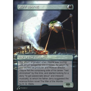 Jeff Wayne War of The Worlds Foil Trading Card