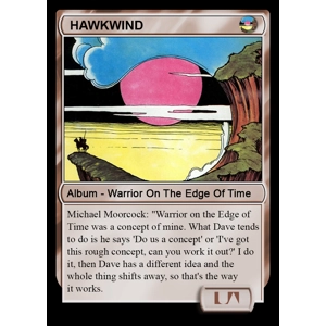 Hawkwind Warrior On The Edge Of Tomorrow Foil Trading Card
