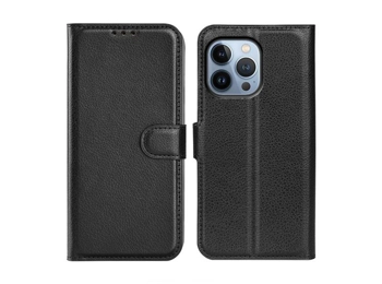 iPhone 14 Pro Wallet Case with Stand - Black iPhone 14 Pro Wallet Case with Stand - Black