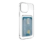 iPhone 15 Pro Shockproof Cover with Card Holder - Transparent