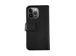 iPhone 12 Pro Max Wallet Case Leather - Black