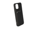iPhone 12 Mini Silicone Case with Card Holder - Black