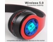 Wireless Headset Matte Appearance Fully Wrapped Ear B39 Head-mounted Luminous/ Card mode/plug cable