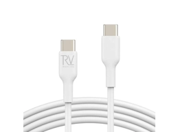 Rvelon USB-C to USB-C Cable 1m - White