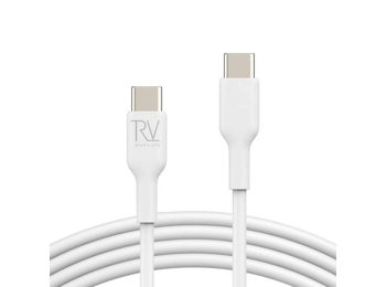Rvelon USB-C to USB-C Cable 1m - White