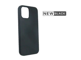 iPhone 12 Pro Max Mobile Cover Silicone - Black