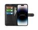 iPhone 15 Wallet Case with Stand - Black