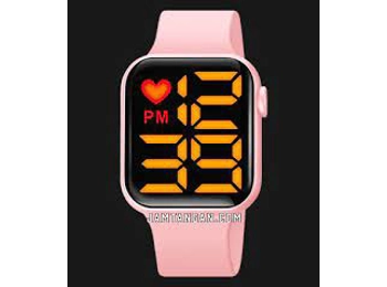 SKMEI 1876PK Digital Dial Pink-BLUE-GRAY Silicone Strap