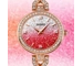 Jam Tangan Wanita SKMEI 2001RD Red Gradation Glitter Dial Rose Gold Alloy Strap