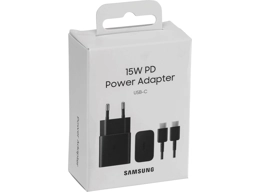 Samsung USB-C Fast Charger & USB-C Cable, 15W - Black