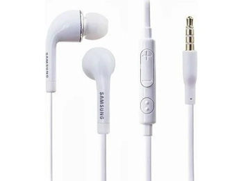 Samsung 3.5mm Stereo Headset with Volume Key. Non-Retail Packaging - White