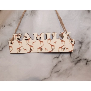 Giraffe Print Key Holder