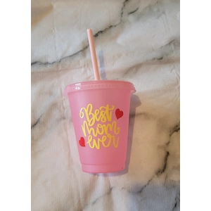 Straw cup - Best Mom Ever (small)