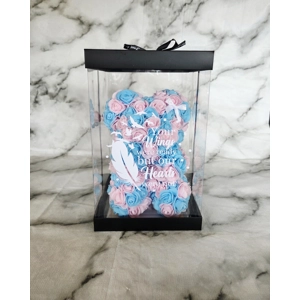 Angel Rose Bear - Pink & Blue