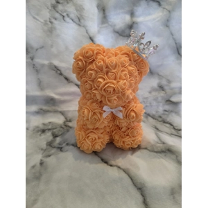 Orange Rose Bear
