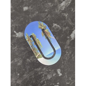 Beach paperclip bookmark