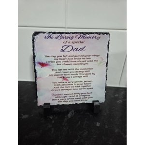 Dad Memorial Slate
