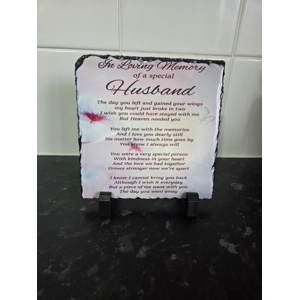 Husband Memorial Slate