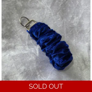 Blue Scrunchie Wristlet