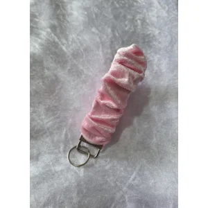 Baby Pink Scrunchie Wristlet