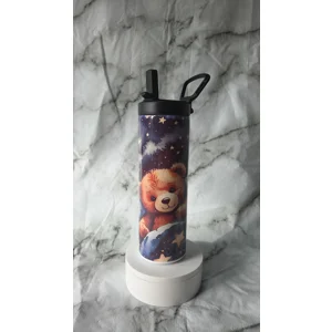Teddy Sports Tumbler with straw and handle