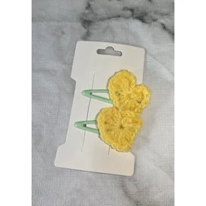 Hair Clips - Yellow