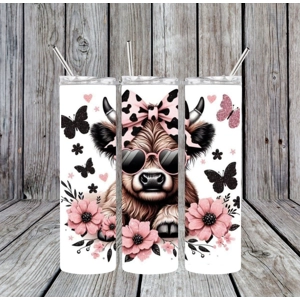 Highland pink/black butterflies