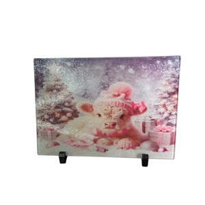 Highland Cow Glass Chopping Board
