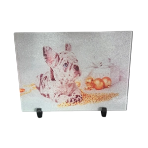 Frenchie Glass Chopping Board