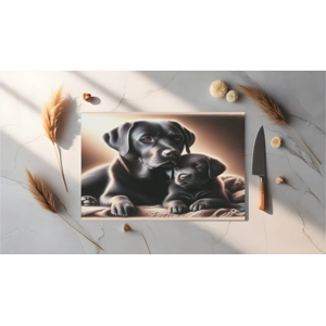Black Labrador Chopping Board