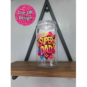 Super Dad Plastic Tumbler