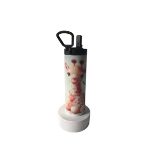 Giraffe Sports Tumbler with straw and handle